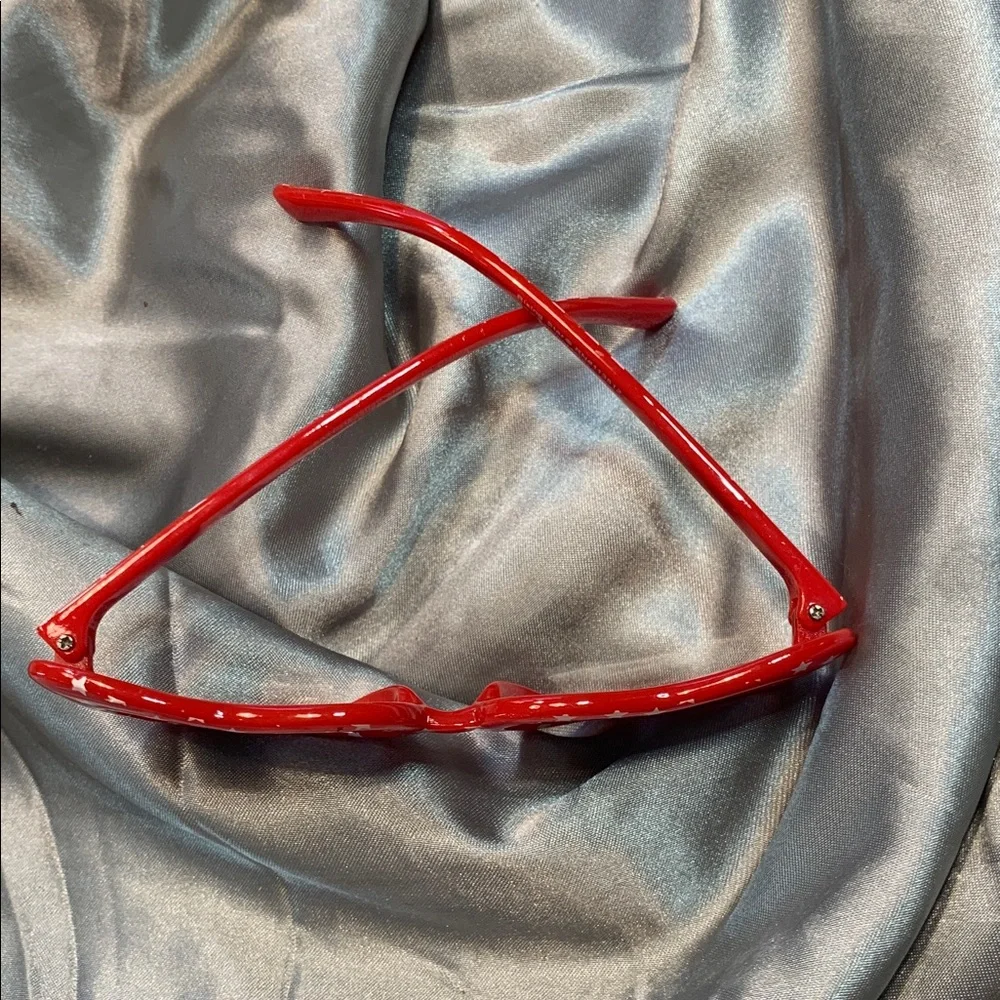 🌹VINTAGE INFANT Rising Star • Red Sunglasses With Stars